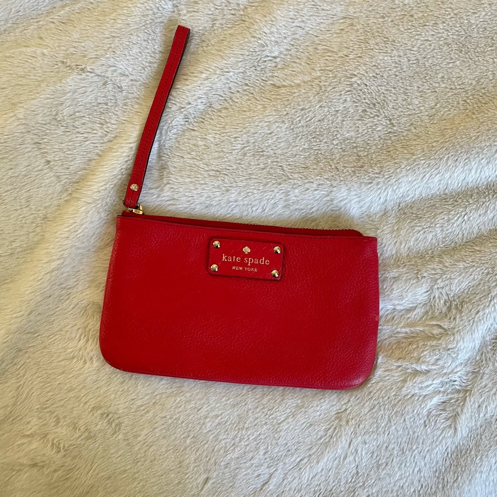 Kate Spade red wristlet
